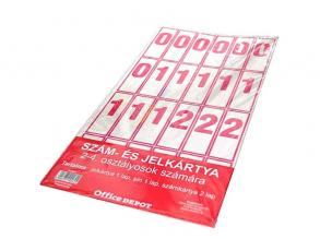 2-4. osztályos 2 ív szám-/jelkártya