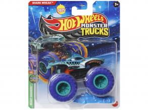 Hot Wheels Monster Trucks: Shark Wreak cápás kisautó 1/64 - Mattel
