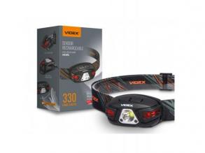 Led fejlámpa , tölthető , dimmelhető , mozgásérzékelős , billenthető , 5 világítási mód , természetes fehér , USB , IP67 , VIDEX