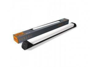 LED lámpatest , 36W , 60 cm , kompakt armatúra , természetes fehér , 5000K , 110 lm/W , fekete , alumínium , VIDEX