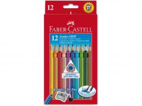 Faber-Castell: Jumbo Grip színes ceruzaszett, 12 részes,