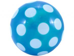 Kék pöttyös gumilabda - 11 cm