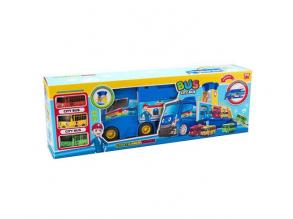 Autószállító busz játékszett hanggal