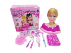 Mandy HairStylist fodrászolható és sminkelhető babafej