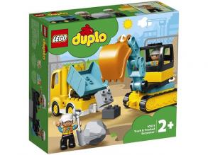 LEGO DUPLO: Teherautó és lánctalpas exkavátor (10931)