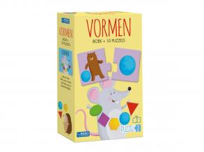 Formák könyv 10 puzzle-lel, idegen nyelvű kiadvány