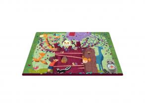 Egy fa, teli állatokkal  könyv + puzzle, idegen nyelvű