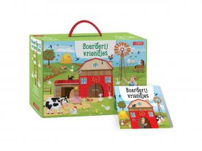 Könyv és puzzle  Farm barátok, idegen nyelvű kiadvány