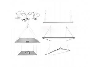 Led panel függeszték , szerelvény , 4 darabos