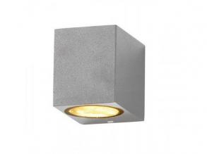 LED lámpatest , GU10 , oldalfali , 1 irányú , szürke , kültéri , IP44