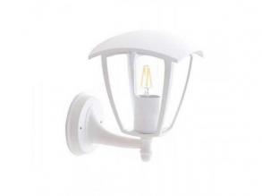 LED lámpatest , E27-es foglalat , oldalfali , kültéri , matt fehér , IP44 , 9302