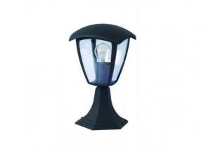 LED lámpatest , E27-es foglalat , állólámpa , 29 cm , kültéri , matt fekete , IP44