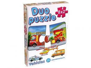 DUO Puzzle SOS járművekkel - D-Toys