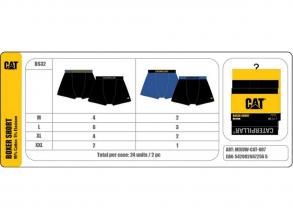 Cat Bs32 Boxerals 2 Pár CAT férfi fehérnemű fekete/kék színű M-XXL-es méretű