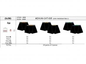 Cat Dl58 Boxerals, Mints 2 Pár Caterpillar férfi fehérnemű fekete/mintás színű M-XXL-es méretű