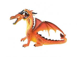 Dupla fejű narancssárga sárkány játékfigura - Bullyland