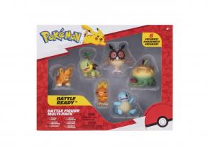 Pokémon harci akciófigura szett, 6 db-os csomag