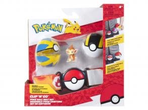 Pokémon Clip 'N' Go övvel és játékkészlettel Panflam Quick Ball labda
