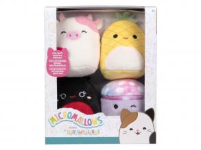 Squishmallows plüss Micromallows  Maui, Trudy, Caedyn, Minya, 4 darabos csomag
