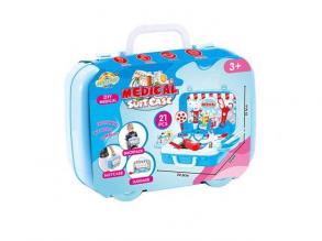 Orvosi szett bőröndben kiegészítőkkel