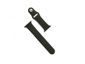 Cellect CEL-STRAP-APW38-DGBK Apple Watch 38 mm sötétzöld/fekete szilikon óraszíj