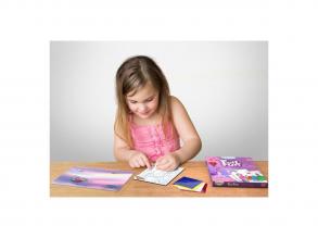 Fóliás matrica készítő szett, hercegnők és egyszarvúak, 100 matrica