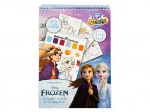 Jégvarázs akvarellfesték-készlet könyv  ecsettel