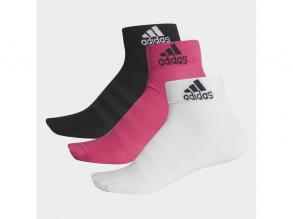 Light Ank 3Pp Adidas férfi fekete/pink/fehér színű training zokni
