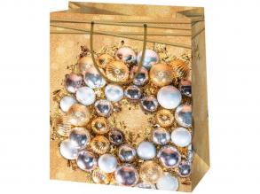 Cardex: Arany színű közepes méretű ajándéktáska 17x10x23cm