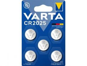 Varta CR2025 lítium elem 5 darab