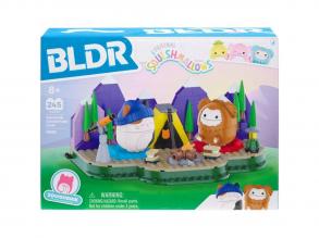 BLDR: Squishmallows építőszett, közepes méretű - Éjszakai kemping kaland, 245 részes