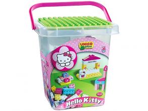 Unico: Hello Kitty Építőkocka szett vödörben 104db-os