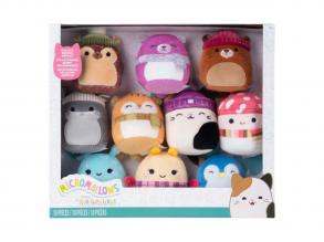 Squishmallows plüssállat szett - Micromallows tél - 10 darabos