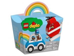 LEGO DUPLO: Tűzoltó helikopter és rendőrautó (10957)