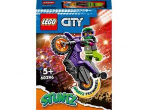 LEGOŽ City: Wheelie kaszkadőr motorkerékpár (60296)