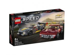 Lego Speed Champions - Chevrolet Corvette C8.R Race Car és 1968 Chevrolet Corvette (76903)