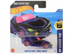 Hot Wheels: Monster High Ghoul Mobile lila-fekete kisautó 1/64 - Mattel