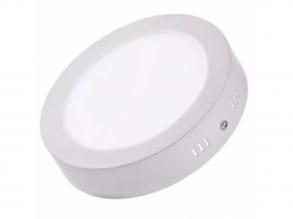 LED panel , 18W , falon kívüli , kerek , meleg fehér , AL