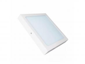 LED panel , 24W , falon kívüli , négyzet , meleg fehér , AL