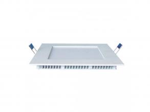 LED panel , 6W , süllyesztett , négyzet , hideg fehér , AL