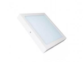 LED panel , 24W , falon kívüli , négyzet , hideg fehér , AL