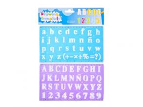 Betű és szám rajzsablon szett