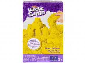 Kinetic Sand: Neon sárga homokgyurma formákkal - Spin Master
