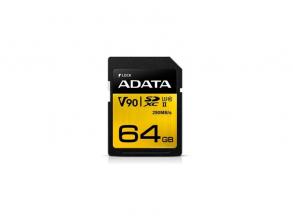 ADATA 64GB SD Premier ONE (SDXC Class 10 UHS-II U3) (ASDX64GUII3CL10-C) memória kártya