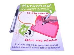 Vonalvezetés és rajzolás gyakorló munkafüzet - D-Toys