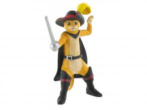 Shrek, Csizmás kandúr mini figura, 8 cm