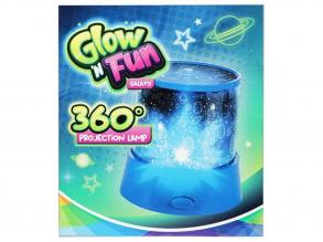 Glow N Fun projektoros lámpa világűr mintával