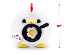 ZURU Snackles Core Rufus kerek plüss, 30 cm