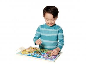 Melissa & Doug oktatási célú fa tábla, 39 x 29 cm