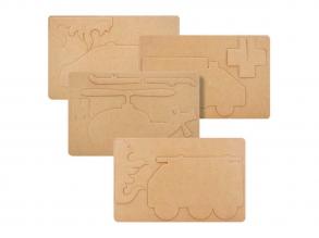 Playmais kártyák tűzoltóautó díszítéséhez